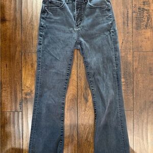 LOFT Dark Gray Flare Jeans